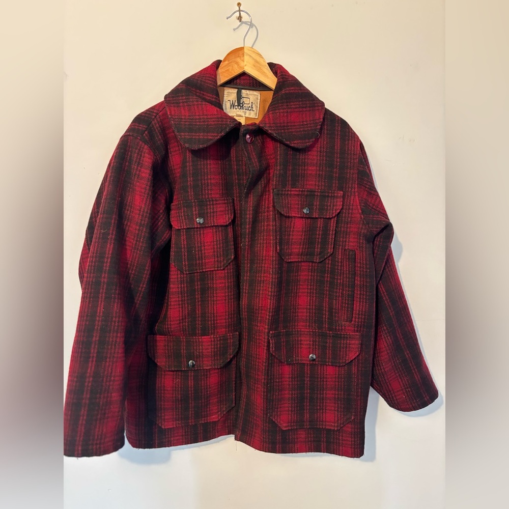 Vintage Buffalo Plaid Woolrich Hunting Jacket